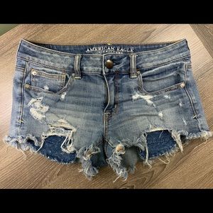 American Eagle Shortie Jean Shorts